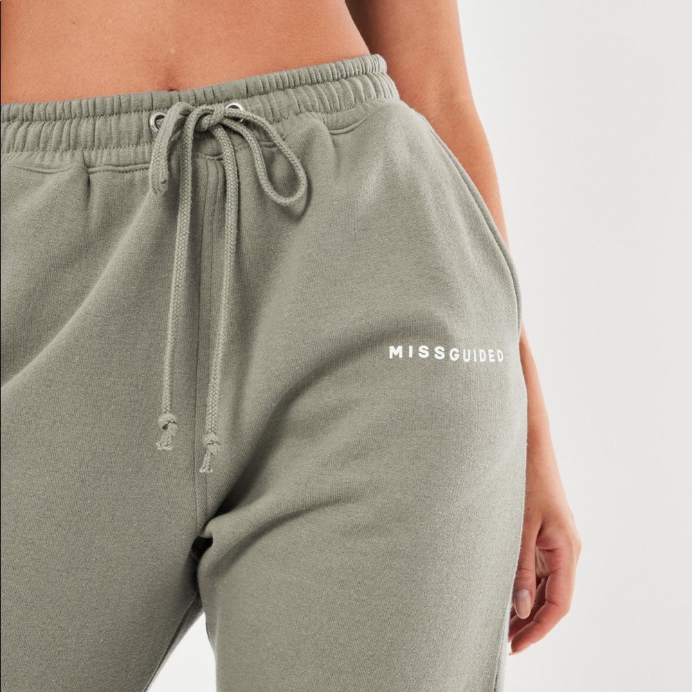 Khaki Missguided Oversized 90s Joggers